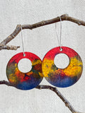 Round earrings
