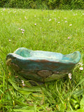 Textured ceramic dish